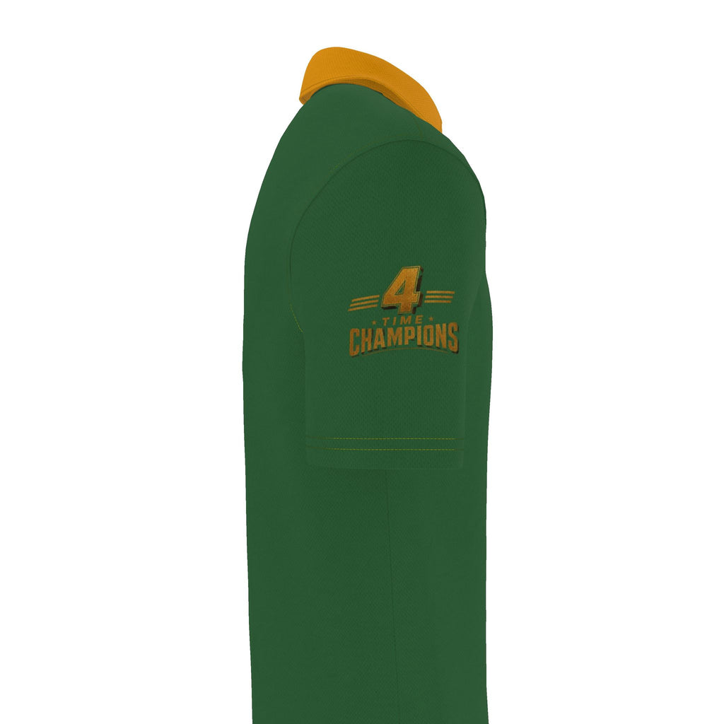 Green and Gold Polo Shirt